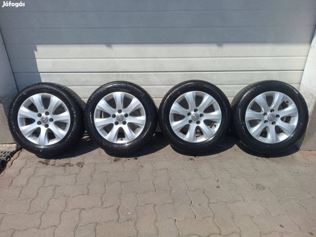 16" 5x110 Gyári Opel alufelni nyári gumival eladó!