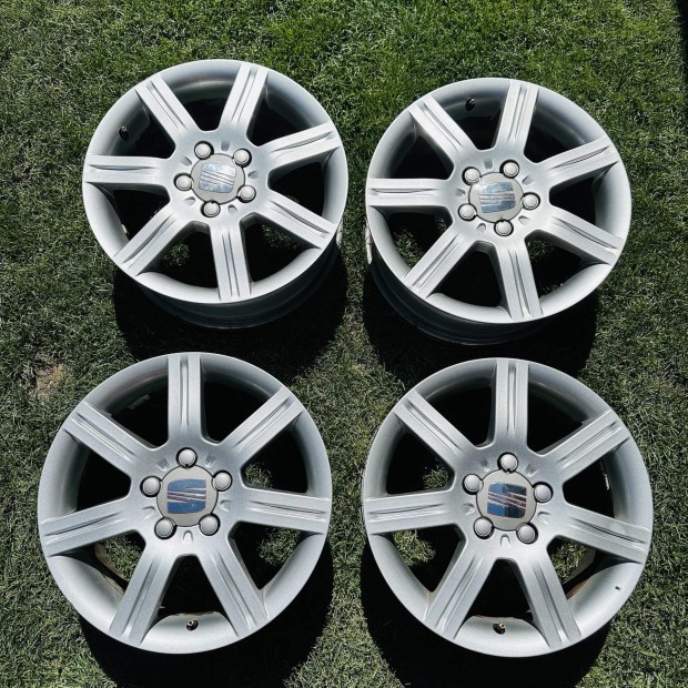 16" 5x112 6,5J ET50 Seat alufelni eladó! Gumival is! Nyári, téli
