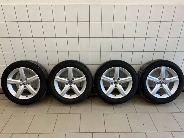 16" 5x112 VW "Aspen" Golf 5-6-7-EOS gyári alufelni szet nyárigumikkal!
