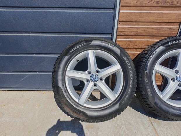 16" 5x112 VW "Aspen" Passat B8 gy�ri alufelni szett t�ligumikkal!