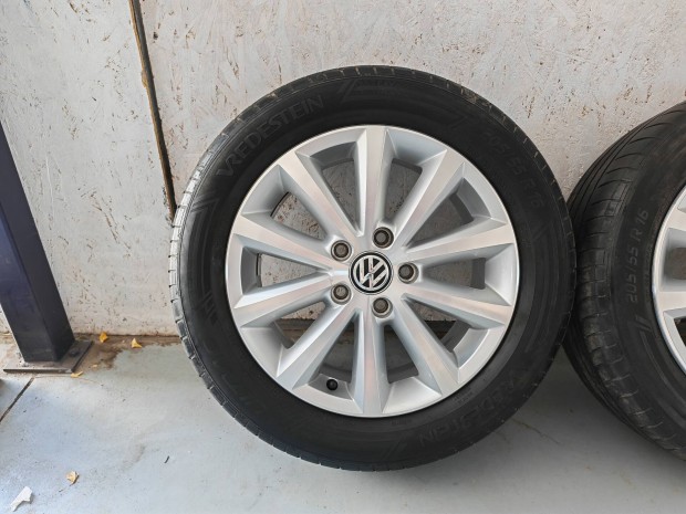 16" 5x112 VW gyári alufelni szett nyárigumikkal! Golf, Touran, Caddy