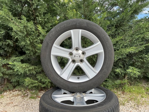 16" 5x114.3 gyári Mazda alufelni nyárigumikkal!