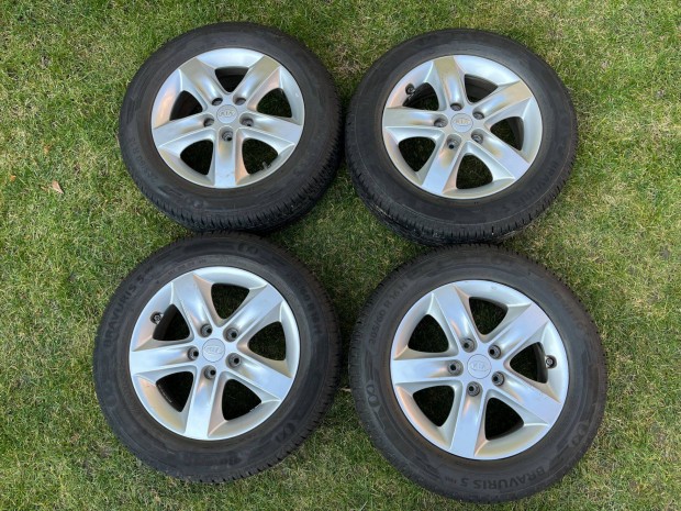 16" Gy�ri KIA alufelni szett + �jszer� Barum ny�ri gumik (DOT 0224)