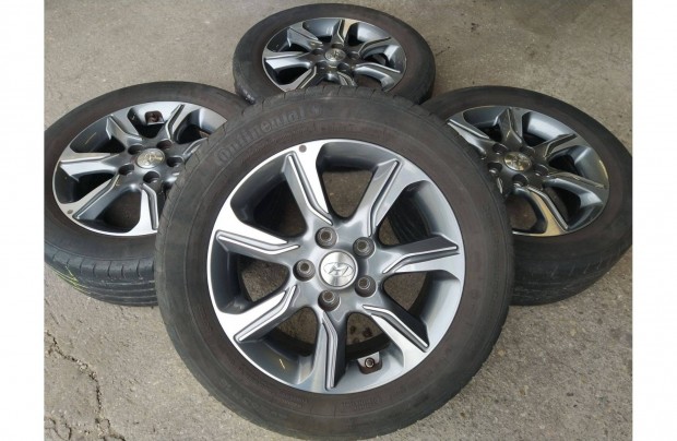 16" gyári Hyundai IX20 alufelni Tpms szenzorok 5x114,3 nyári gumi