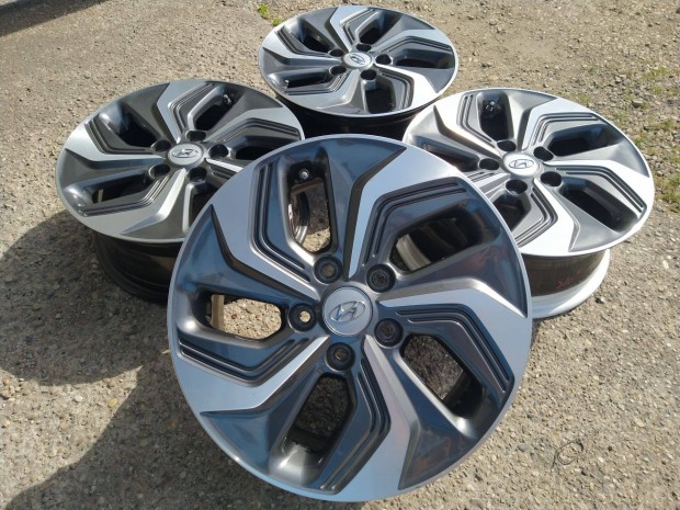 16" gyári Hyundai Kona alufelni Tpms szenzoros szelep 5x114,3