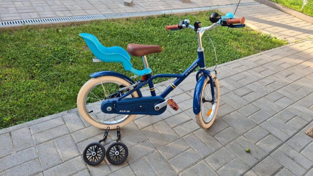 16" gyerekbicikli Btwin City 900 pótkerékkel