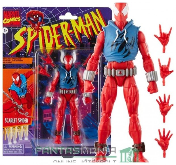 16 cm Marvel Legends Scarlet Spider Pkember figura