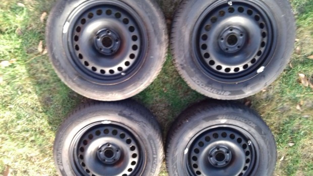 16 col 5x105 Opel Chevrolet lemezfelni + Tpms tli gumikkal