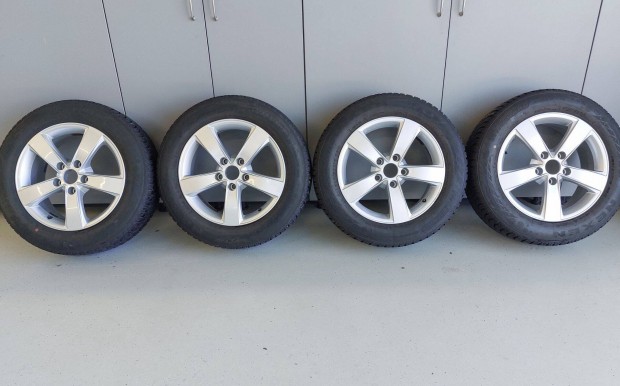 16-os 5x115 jszer Chevrolet/Opel alufelni szett j tli gumikkal
