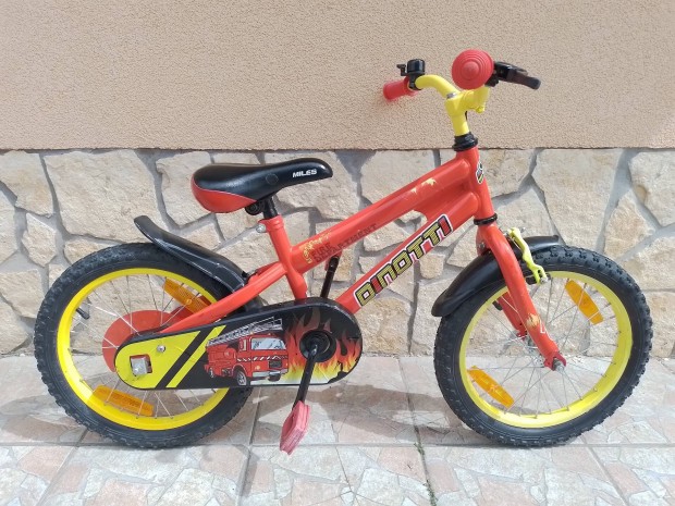 16-os Dinotti Fire kontrafkes gyerek kerkpr bicikli. 