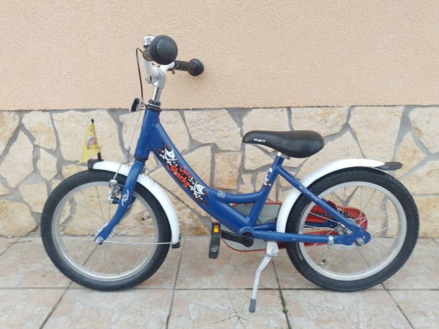 16-os Puky Sharky aluvázas gyerek kerékpár bicikli.
