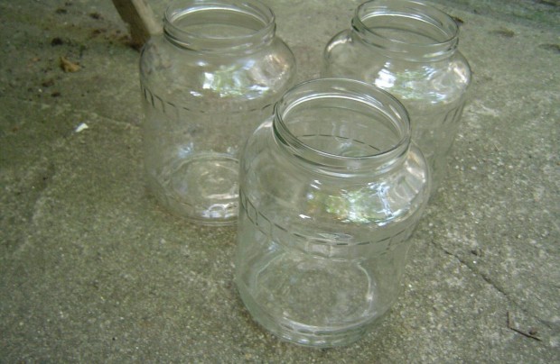 1700 ml-es befőttes üvegek