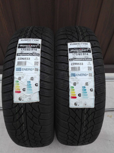 175/65R14 Új Kumho téli gumi 2db 175/65 r14