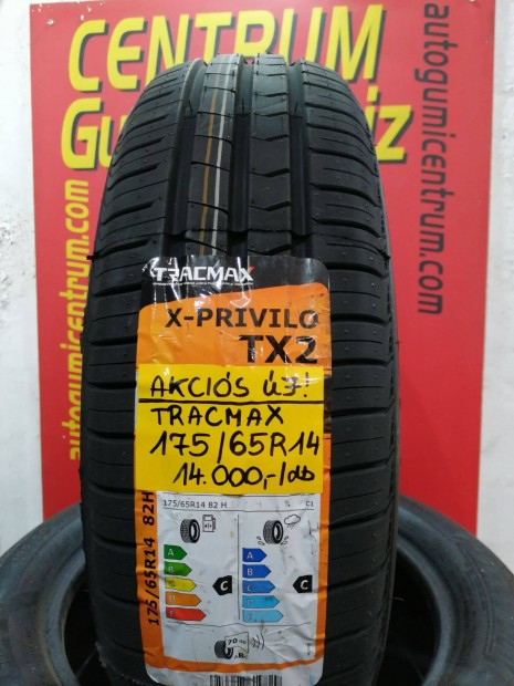 175/65r14 Tracmax új akciós nyári gumi 14.000 Ft