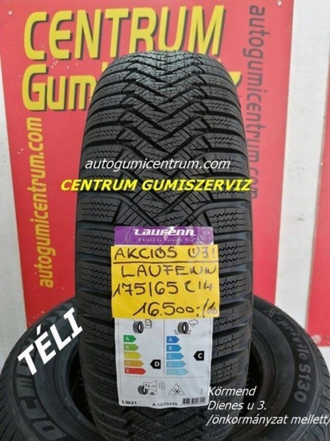 175/65r14 tli gumi jak -Laufenn. 16.500 Ft