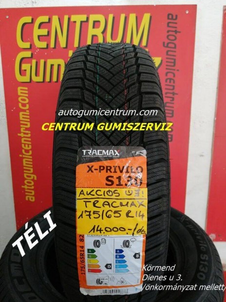 175/65r14 tli gumi jak -Tracmax. 14.000 Ft