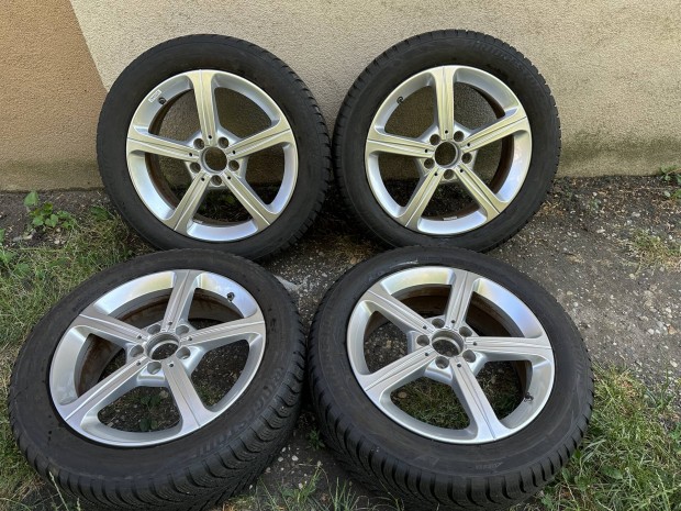 17 17" 5x112 Mercedes A B CLA alufelni felni 205/55 R17 téli gumi