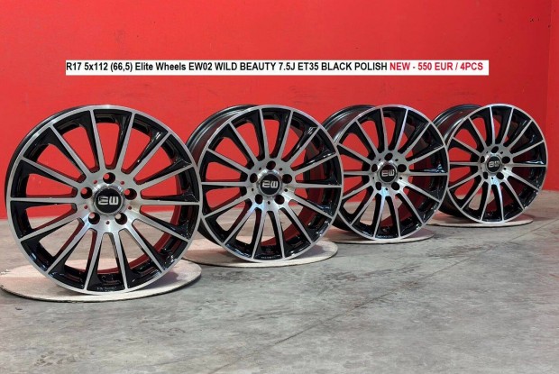 17 5x112 (66,5) Elite Wheels EW02 j mercedes alufelnik felnik 17"