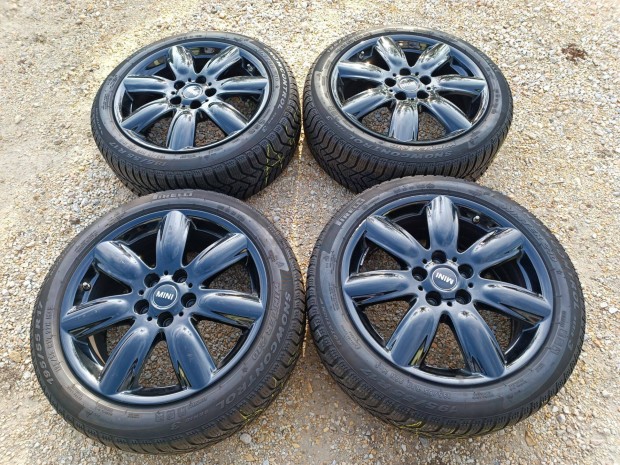 17" 17 gyári Mini Cooper alufelni szenzor Pirelli téligumi 5x112 felni