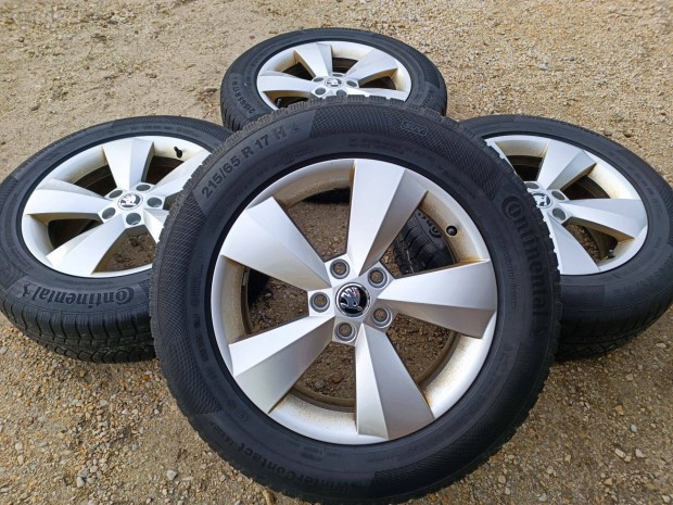 17" 17 gyri Skoda alufelni Continental gumikkal felni 5x112 Kodiaq