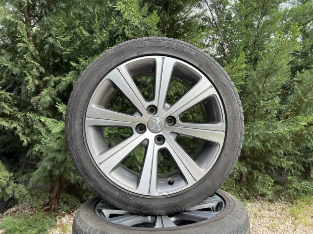 17" 4x108 gyári Peugeot alufelni nyárigumikkal!