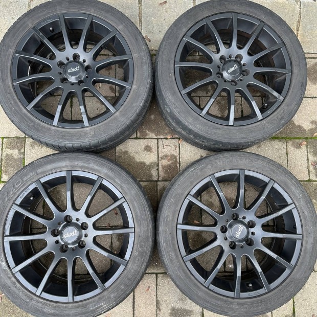 17" 5x112 7,5J ET38 Aluett Black alufelni elad! VW, Audi, Skoda