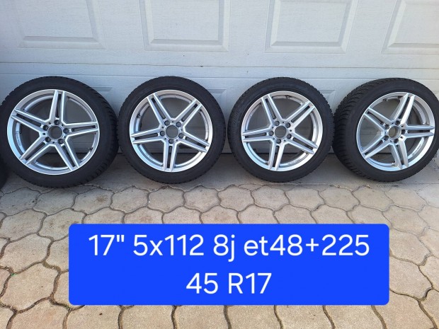 17" 5x112 8j et48+ 225/45 R17