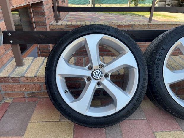 17" 5x112 VW "Brooklyn" Golf 7 GTI alufelni szett 215/45 r17 gumikkal!