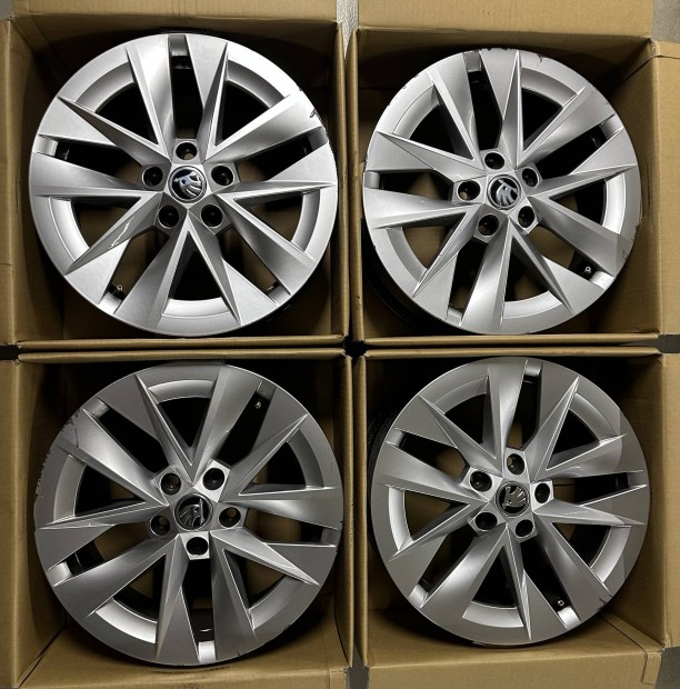 17" Skoda Rotare gyári alufelni garnitúra 5x112