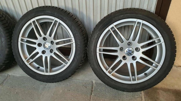 17" alufelni 5x112, 8-9 mm Goodyear téli gumi