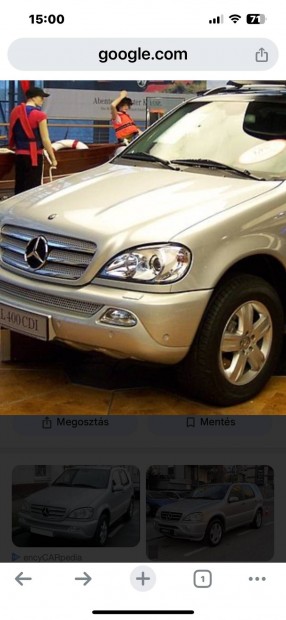 17"-os Mercedes Benz W163 ML gyri alufelni