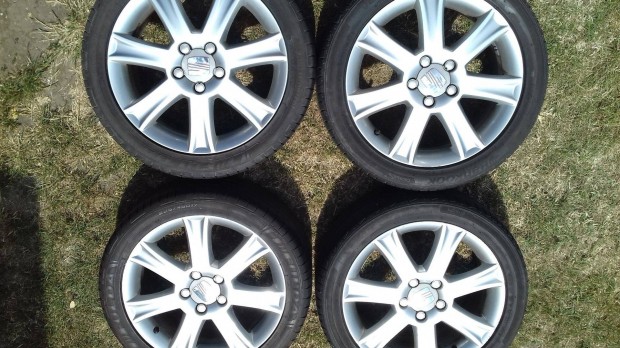17 col 5x112 gyári Seat alufelni garnitúra - Vw Skoda Audi