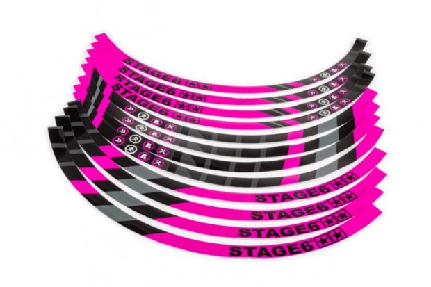 17" motorcsónak felni matrica szett Stage6 rózsaszín