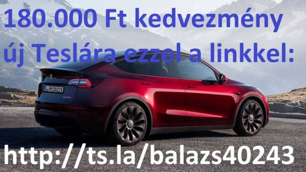 180.000 Ft kedvezmny j Tesla autra