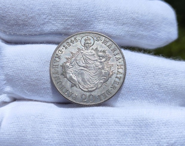1845 B 20 krajcr ezst rme