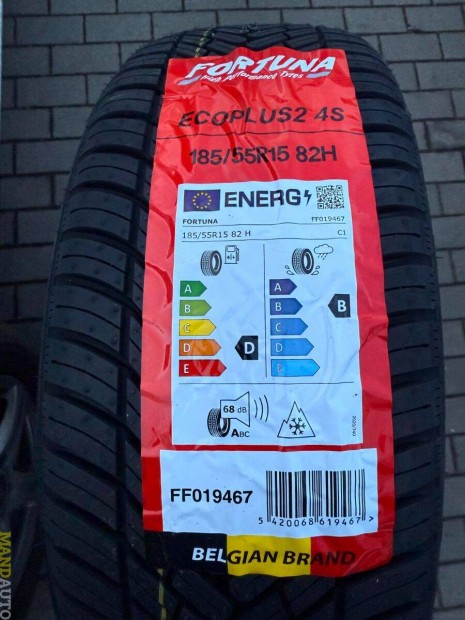 185/55R15 Fortuna Ecoplus2 4Season,Új négy évszakos gumi