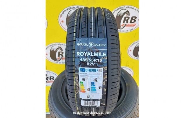 185/55 r15 Black Royal j nyrigumi 15 900 Ft/db