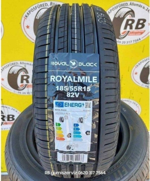 185/55 r15 Black Royal j nyrigumi 18500 Ft/db