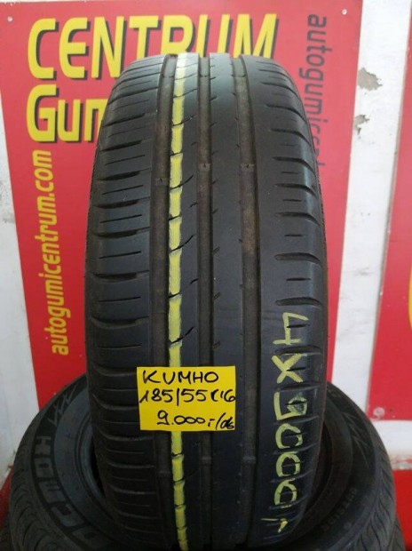 185/55r16 hasznalt nyari gumi Kumho 4db 9.000 Ft