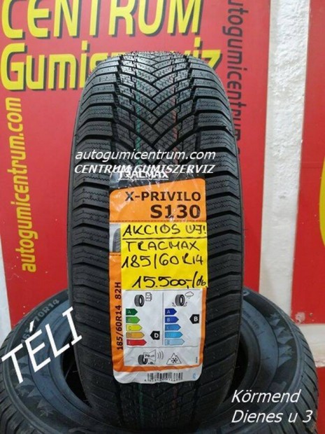 185/60r14 tli gumi jak -Tracmax. 15.500 Ft