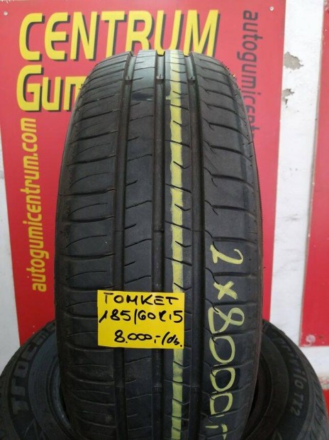 185/60r15 hasznalt nyari gumi Tomket 2db 8.000 Ft
