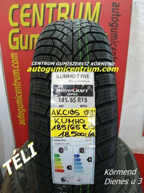 185/65R15 T WP52 Wintercraft Kumho tli