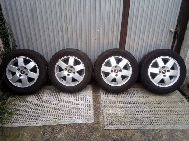 185/65 R15, Barum ngy vszakos szett 4x114,3 mm Chevrolet alufelniken
