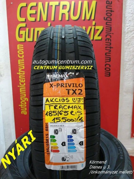 185/65r15 Tracmax j akcis nyri gumi 15.500 Ft