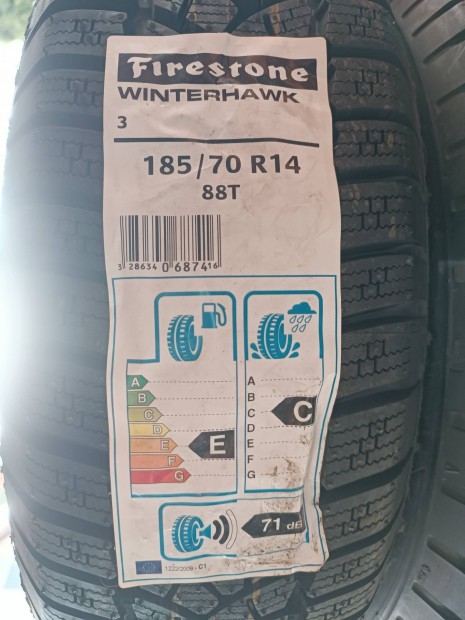 185/70 r14 88T Firestone Winterhawk 3 téli gumi garnitúra