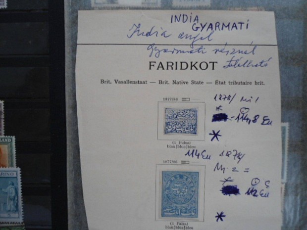 1877.Brit,India Gyarmati Stamps For Sale blyegek eladk.226 Eur