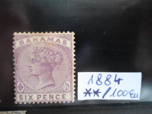 1884.Bahamas stamp sale.100 Eur