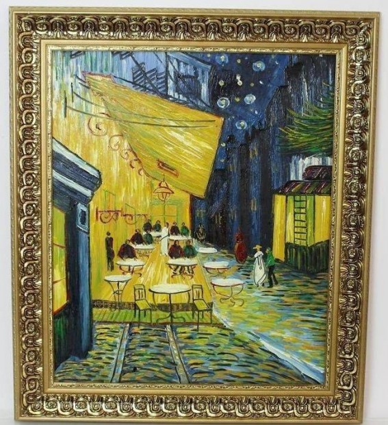 1888-as van Gogh antik festmny alapjn, luxus arany keret 73 cm