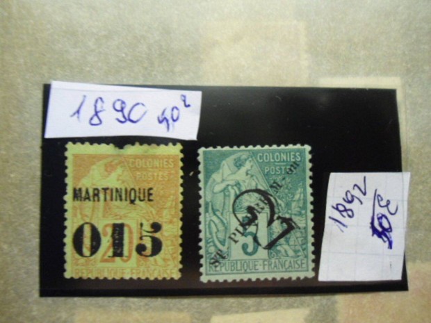 1890.Francia gyarmati Stamps For Sale.100 Eur