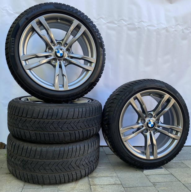 18 BMW gyári F30 F31 F32 F33 F36 alufelni garnitúra téli gumikkal
